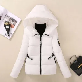 2024 New Winter Jacket for Women – Hooded Short Parkas with Warm Thickened Padding, Korean-Style Loose Cotton Outwear