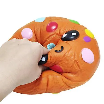 28*28*13cm Slow rebound Oversized Chocolate Bean Cookies squishy,Anti-stress relaxation toy for kids adult AZ13793