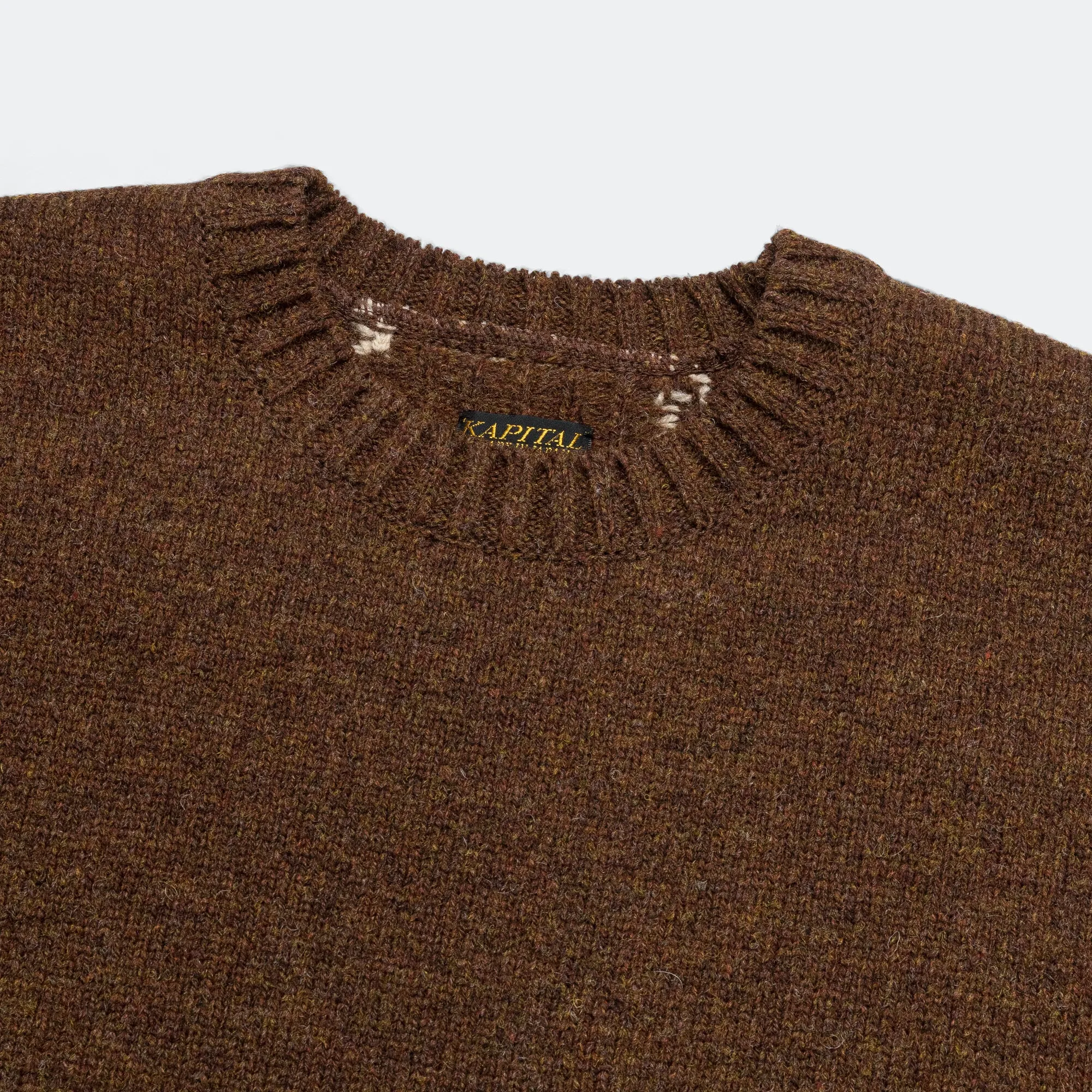 5G Wool BONE Vest - Brown