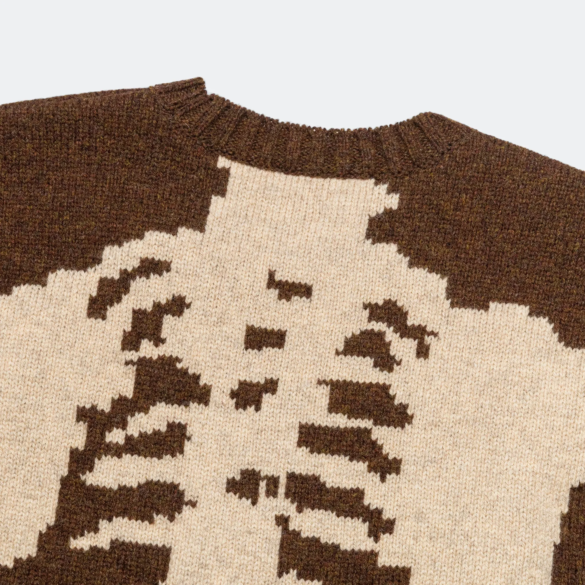 5G Wool BONE Vest - Brown
