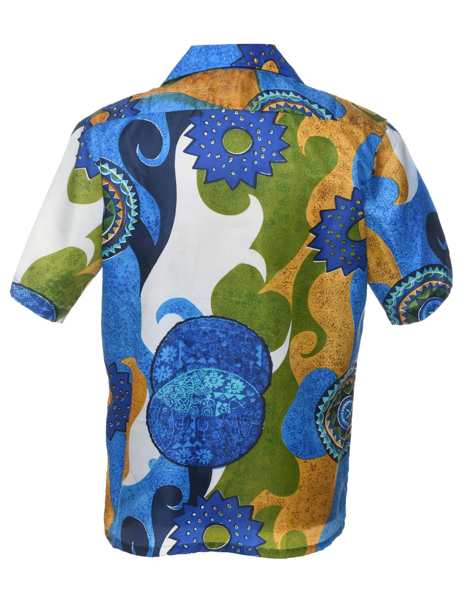 Abstract Design Patterned Multi-Colour Shirt - M
