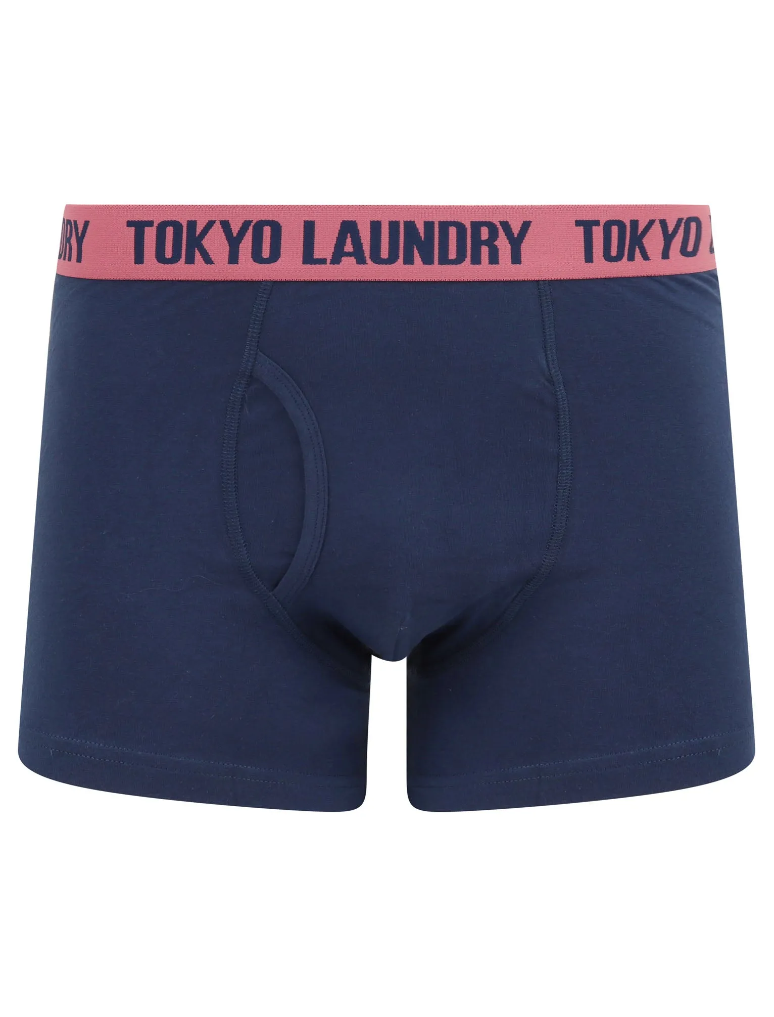 Arley (2 Pack) Striped Boxer Shorts Set in Heather Rose / Medieval Blue - Tokyo Laundry