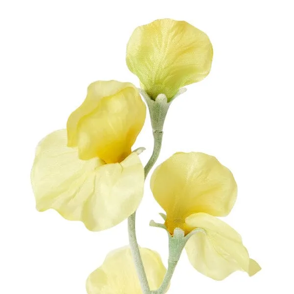 Art Flower Sweetpea  Yellow
