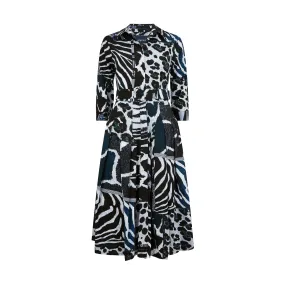 Audrey 4 Cotton Safari Patchwork Dress