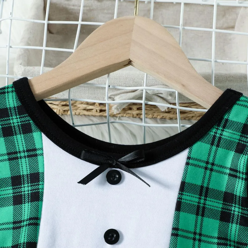 Autumn/Winter Toddler Girls Christmas Plaid Mesh Dress Wholesale Girls Dress