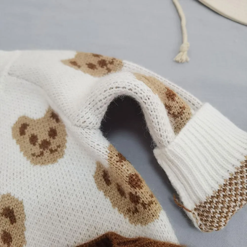 Baby Long Sleeve Knitted Autumn Winter Knitted Sweater Romper Wholesale Baby Clothes