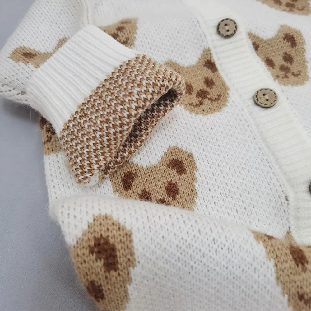 Baby Long Sleeve Knitted Autumn Winter Knitted Sweater Romper Wholesale Baby Clothes
