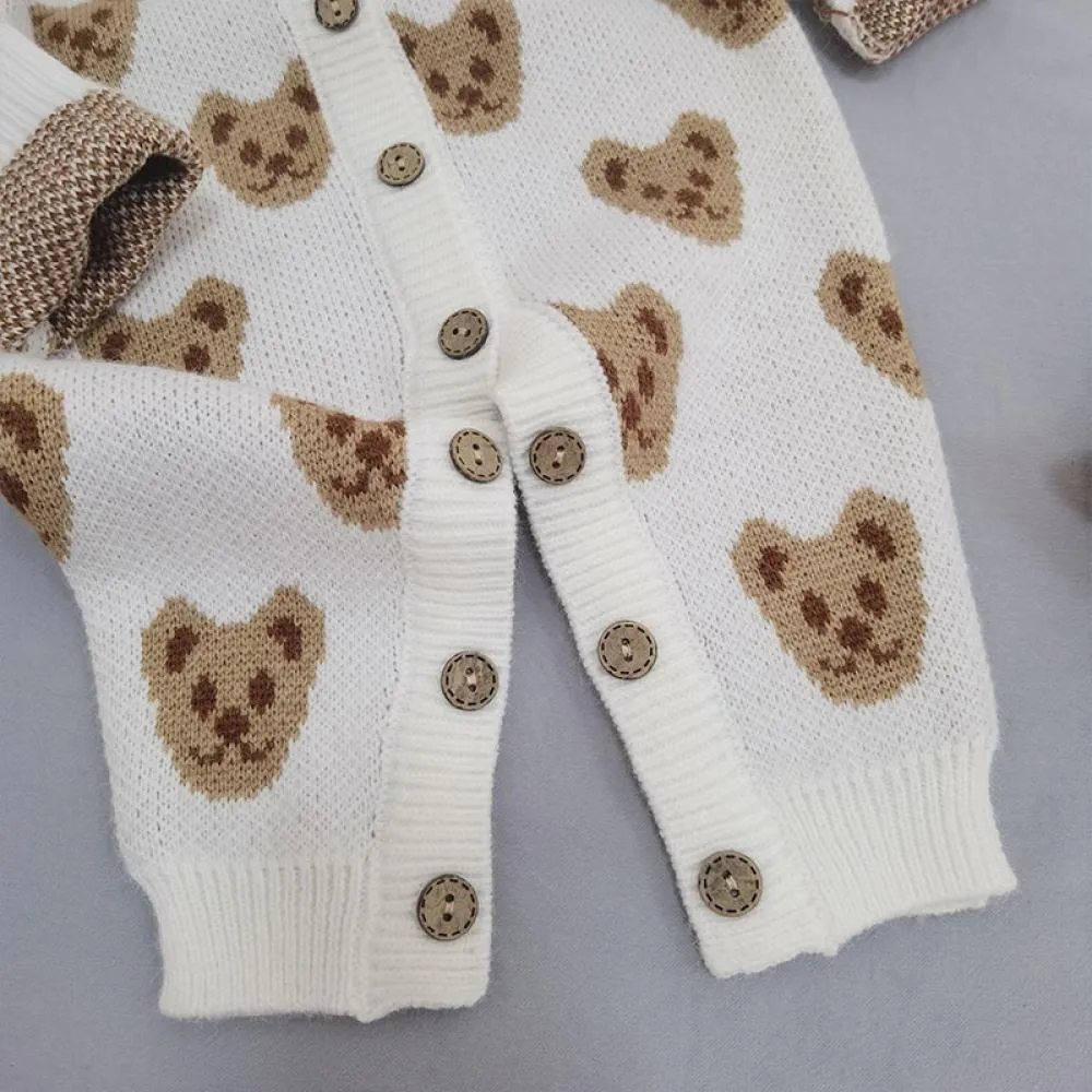 Baby Long Sleeve Knitted Autumn Winter Knitted Sweater Romper Wholesale Baby Clothes