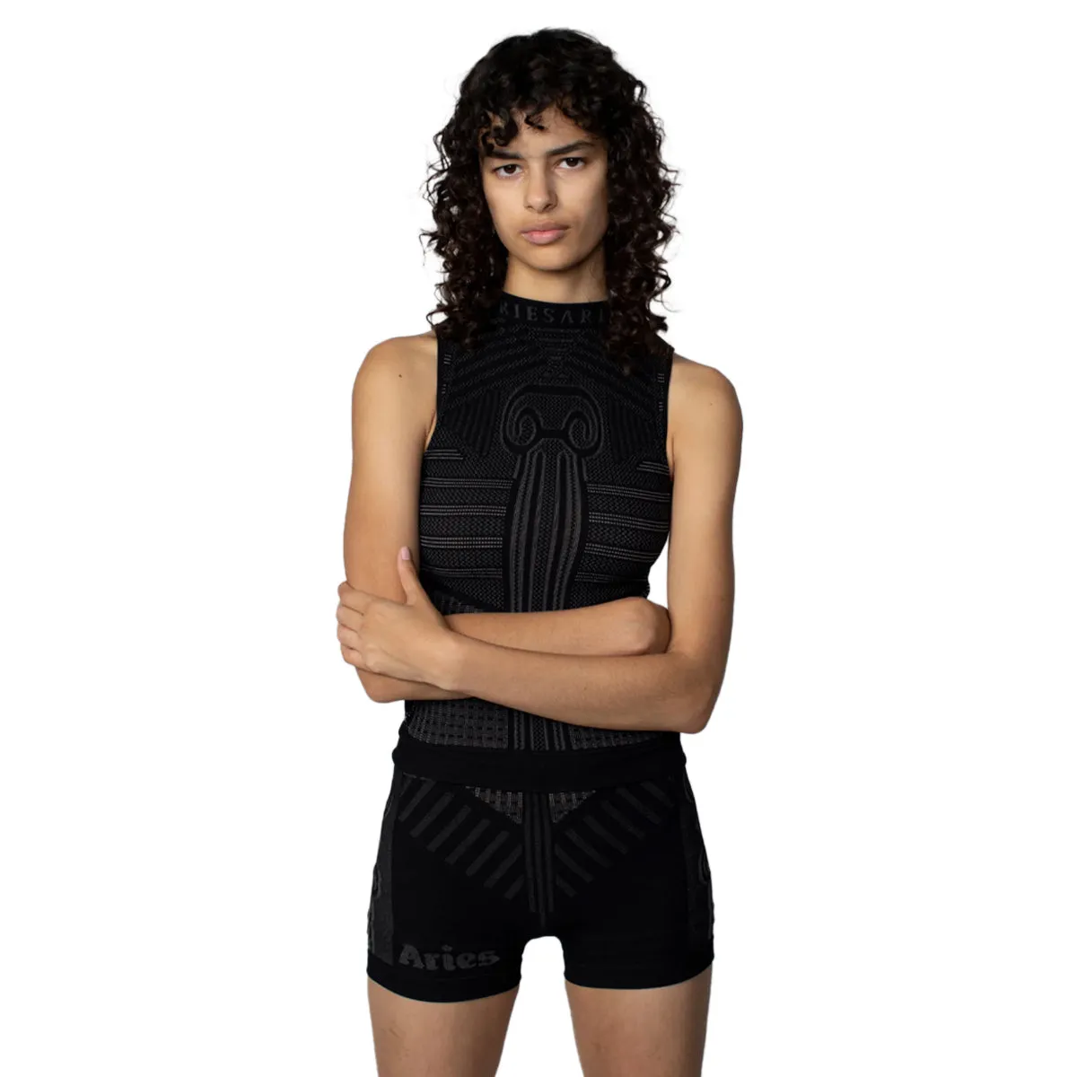 Base Layer Tank Top 'Black Grey'