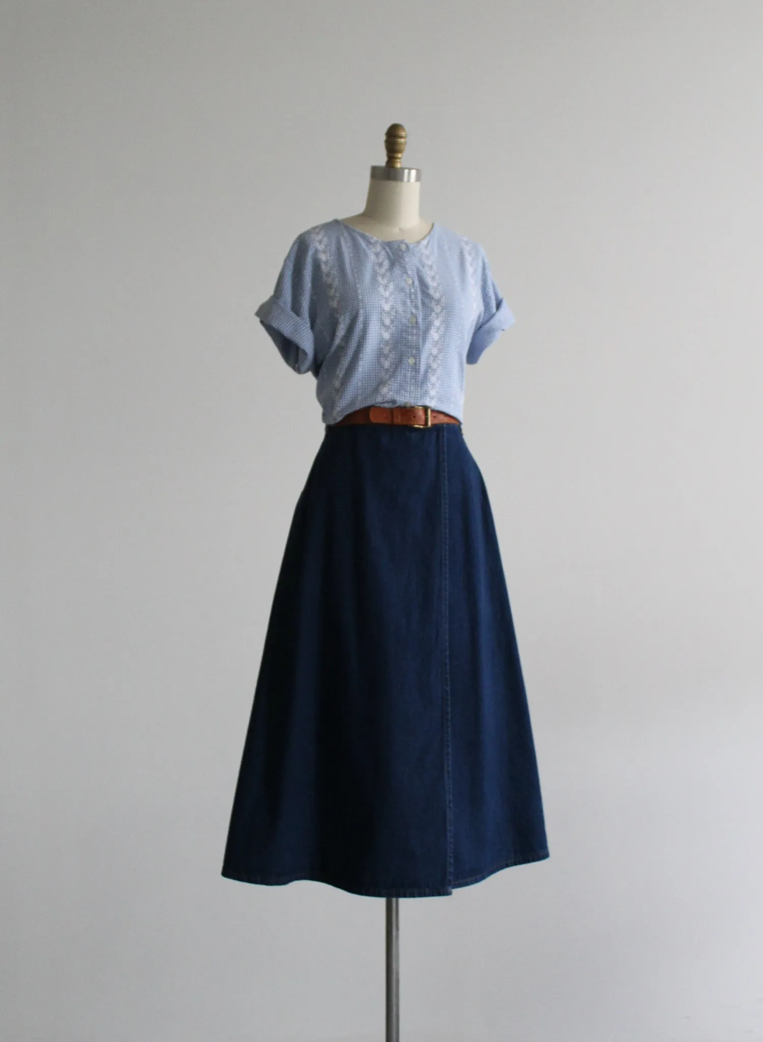 bellflower gingham button up