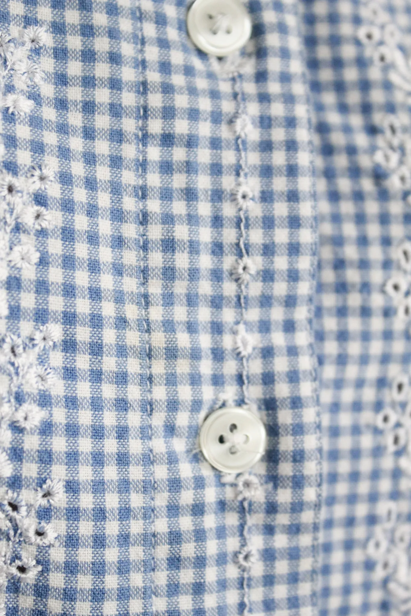 bellflower gingham button up