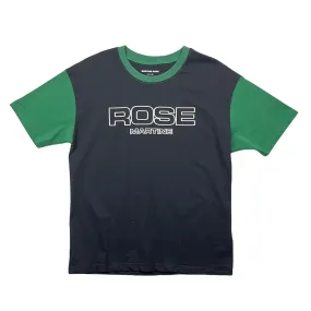 Black   Green Martine Rose Contrast Sleeve Tee - Medium