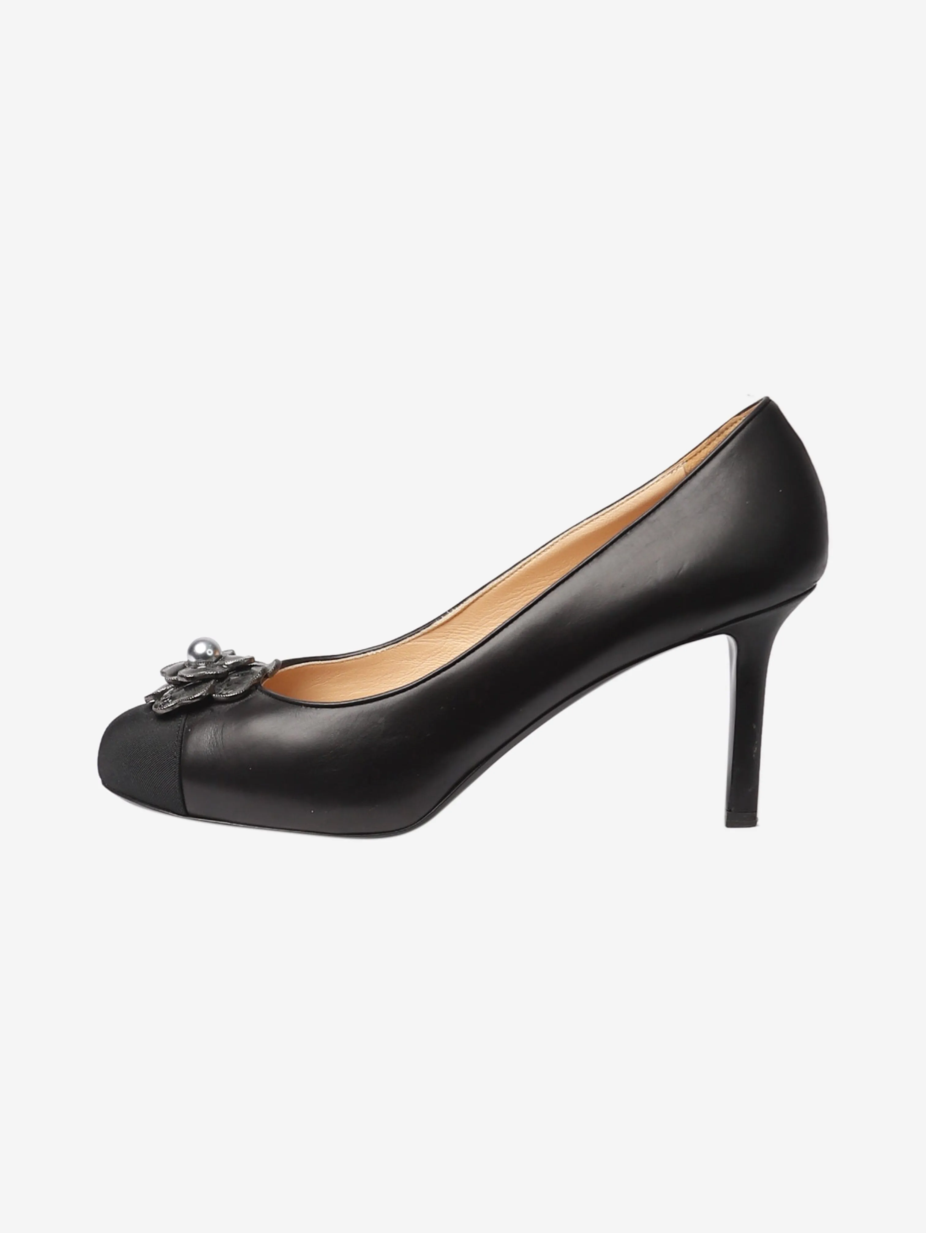 Black leather pumps - size EU 39