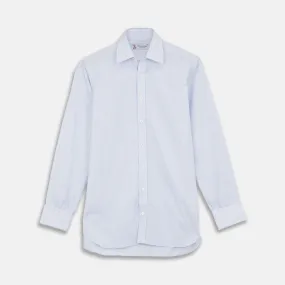 Blue and Pink Grouped Stripe Shirt with T&A Collar and Double Cuffs