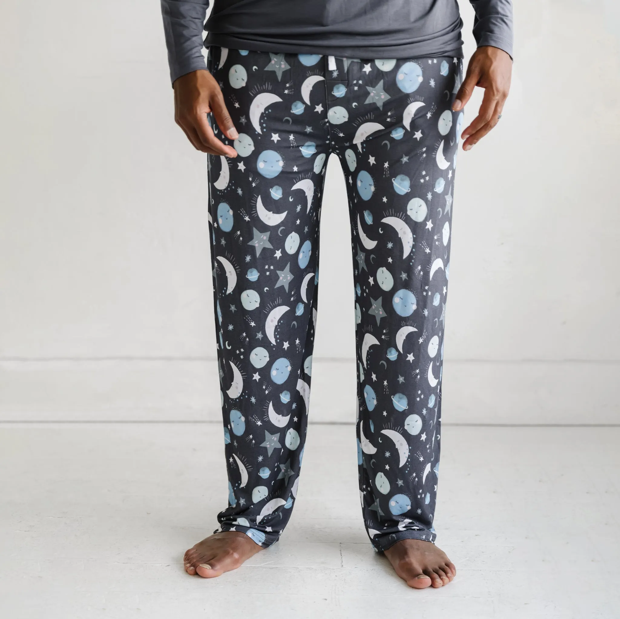 Blue To the Moon & Back Men's Pajama Pants