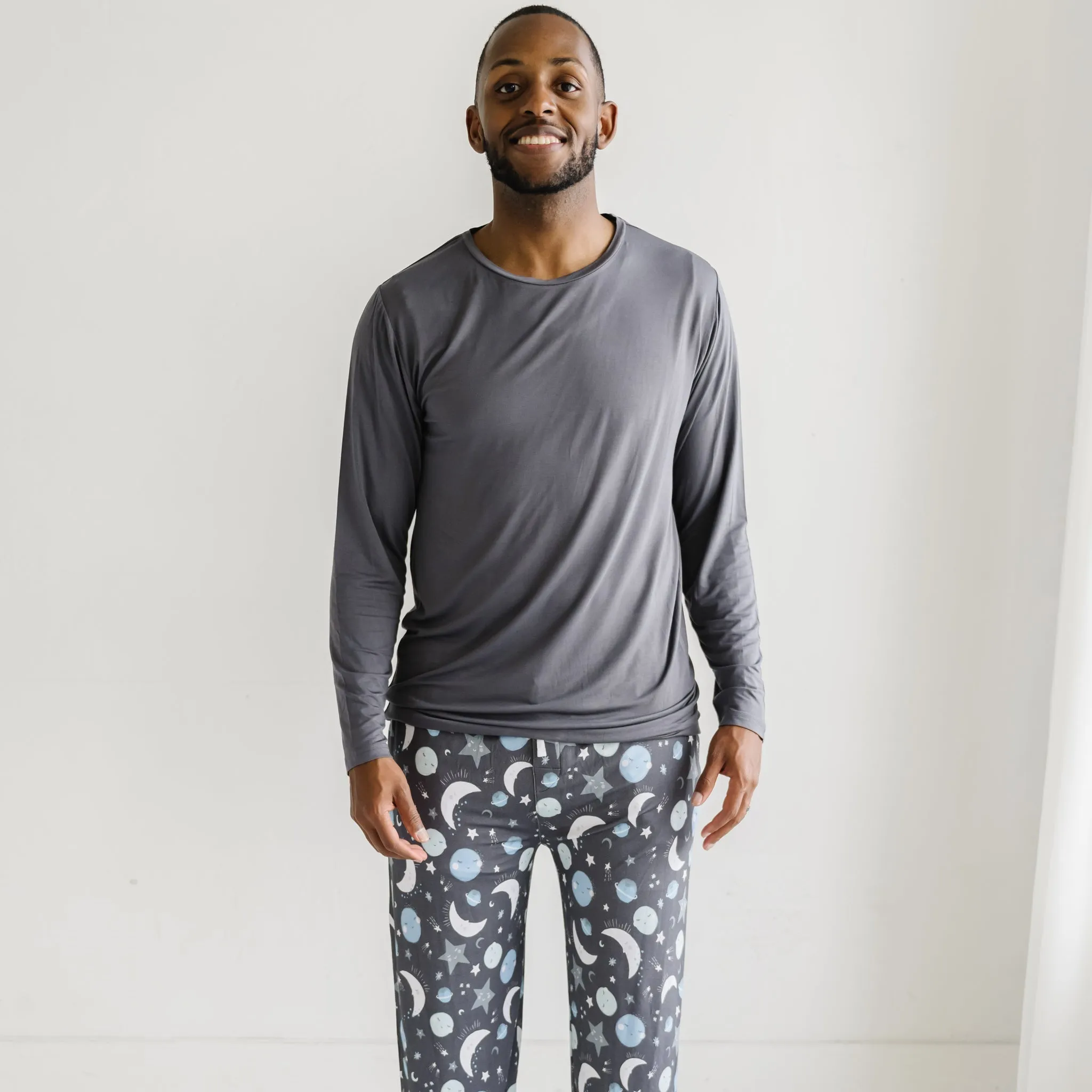 Blue To the Moon & Back Men's Pajama Pants