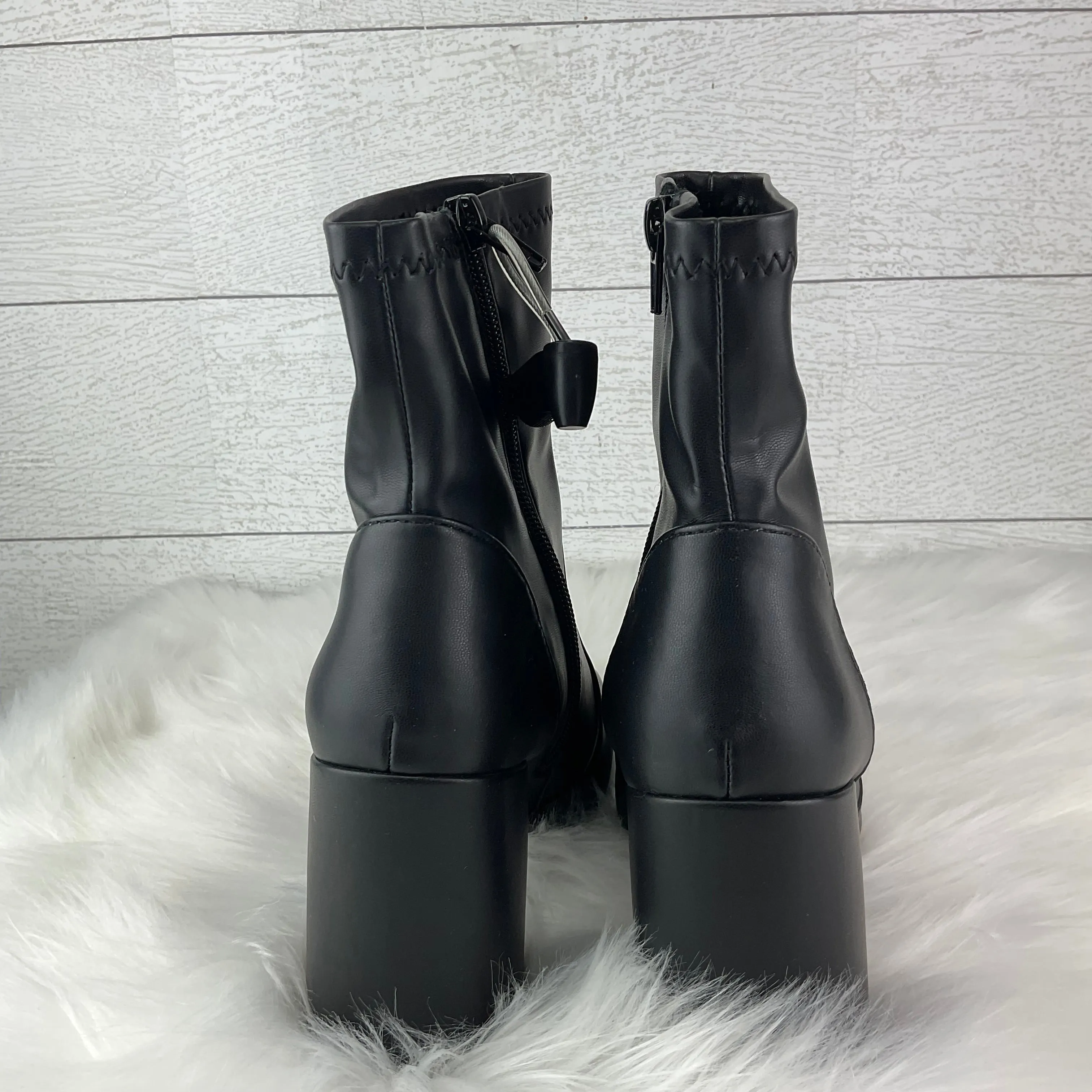 Boots Ankle Heels By Madden Girl In Black, Size: 7