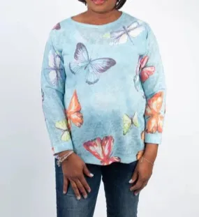 Butterfly Print Shirt