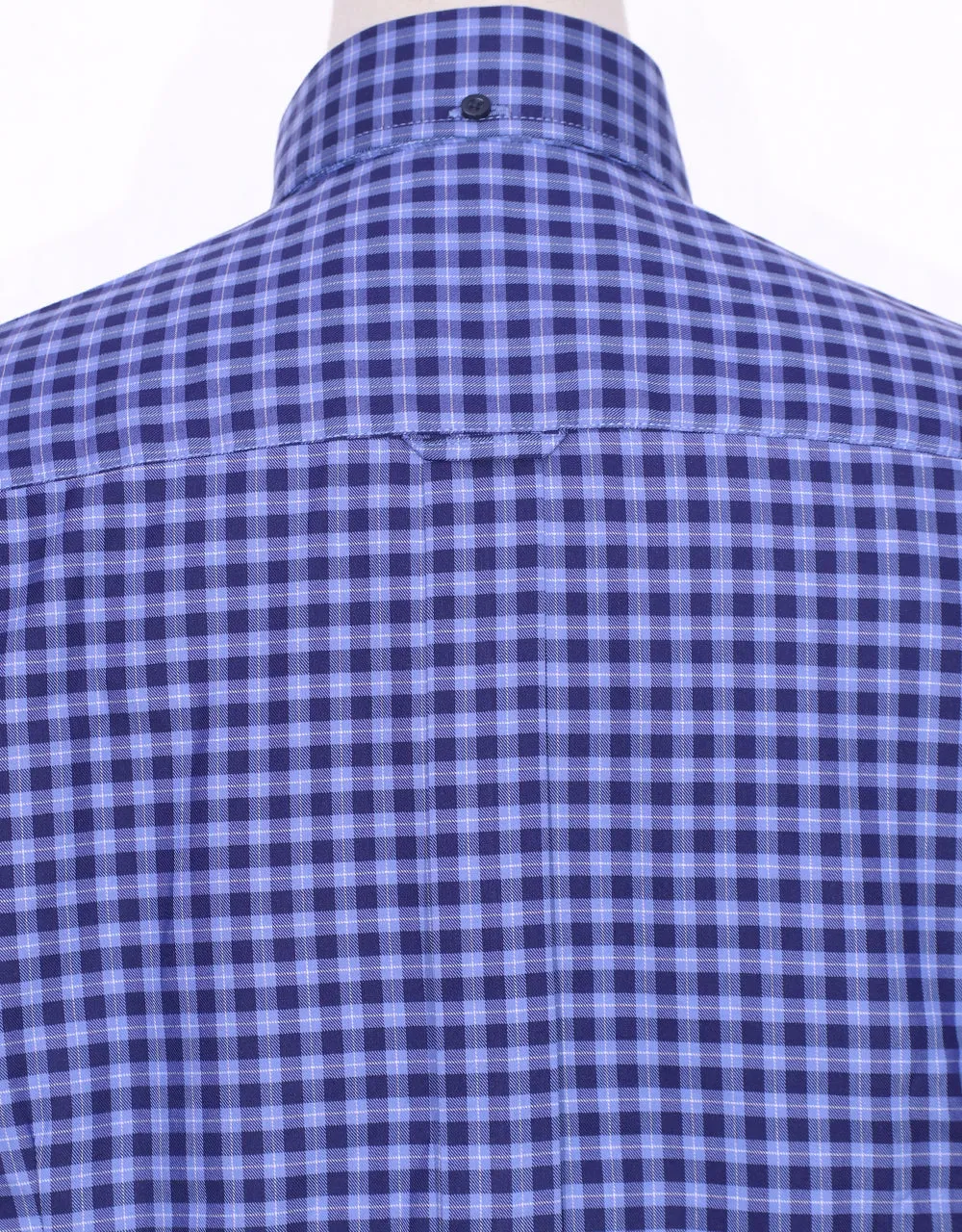 Button Down Shirt - Blue Gingham Check Shirt