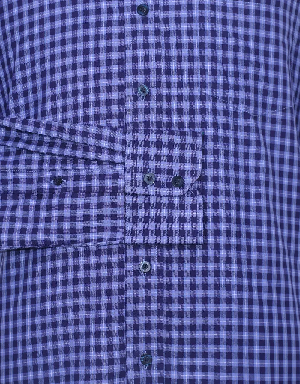 Button Down Shirt - Blue Gingham Check Shirt