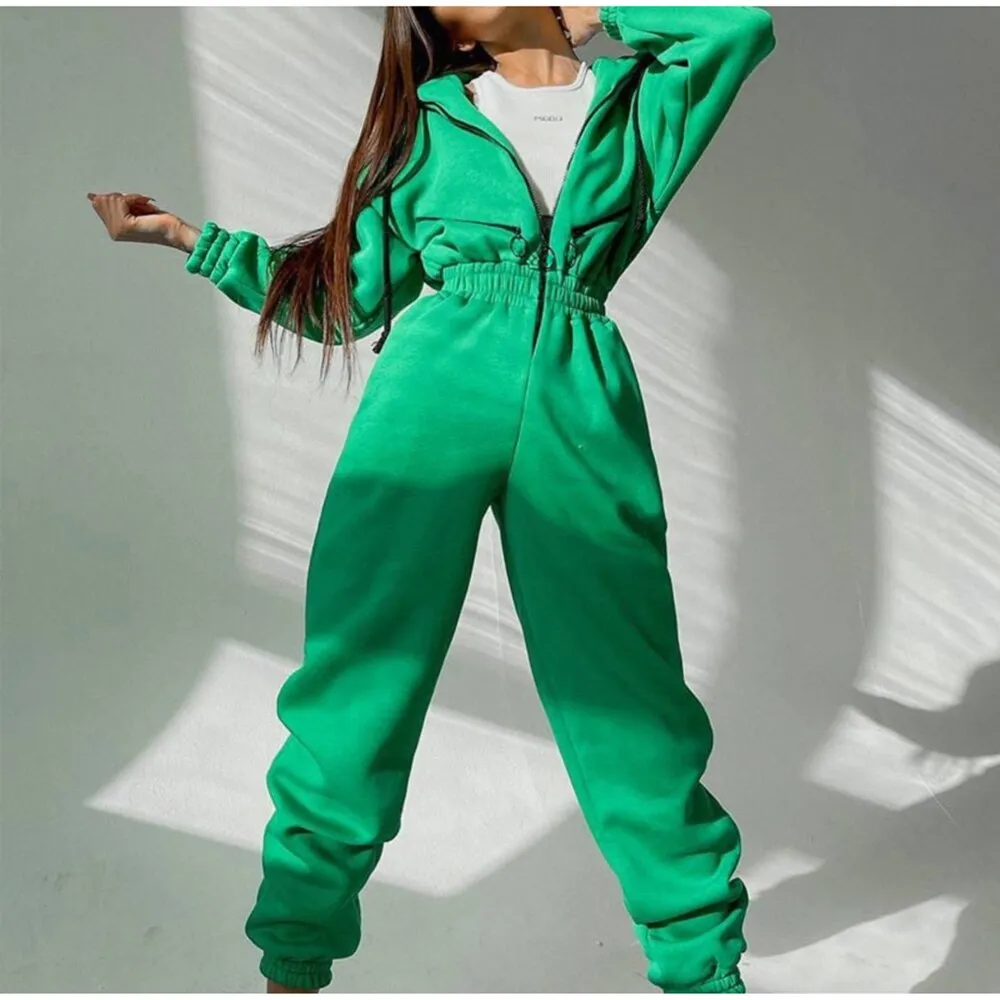 Casual Women Zipper Tracksuit