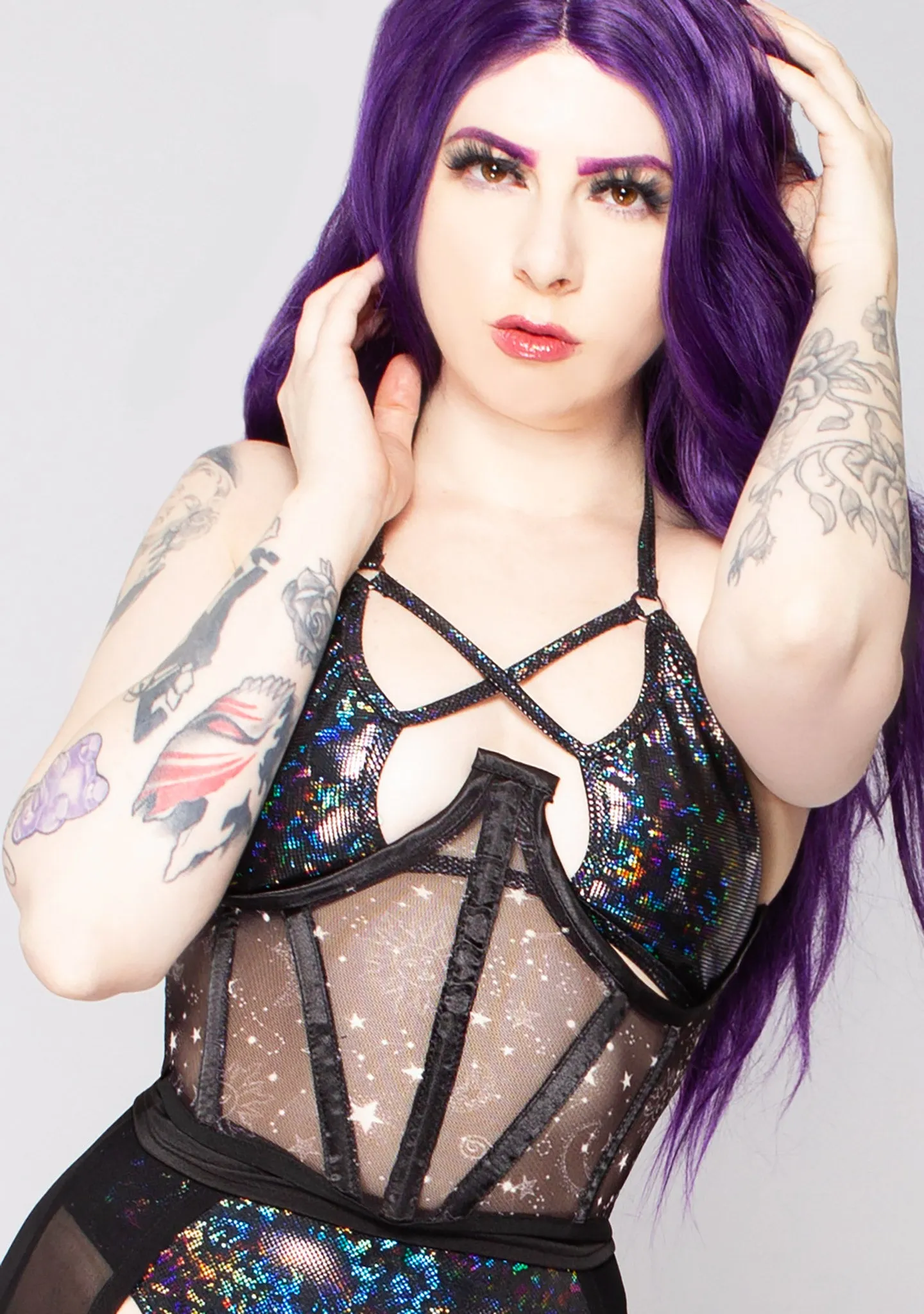 Celestial Mesh Underbust Cincher