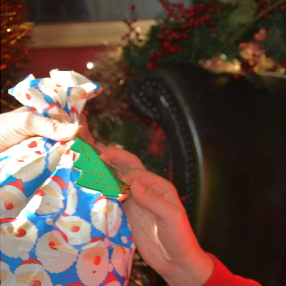 Christmas Gift Tag & Tree Bauble in TRADITIONAL GREEN