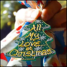 Christmas Gift Tag & Tree Bauble in TRADITIONAL GREEN