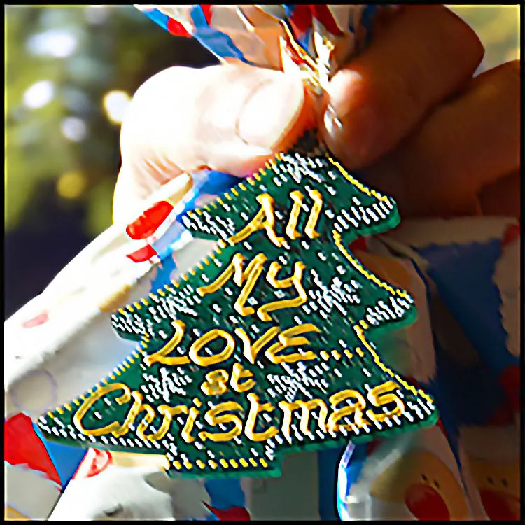 Christmas Gift Tag & Tree Bauble in TRADITIONAL GREEN