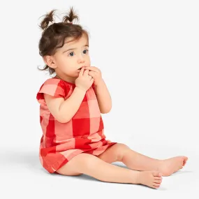 Clearance baby dress & bloomer set in gingham