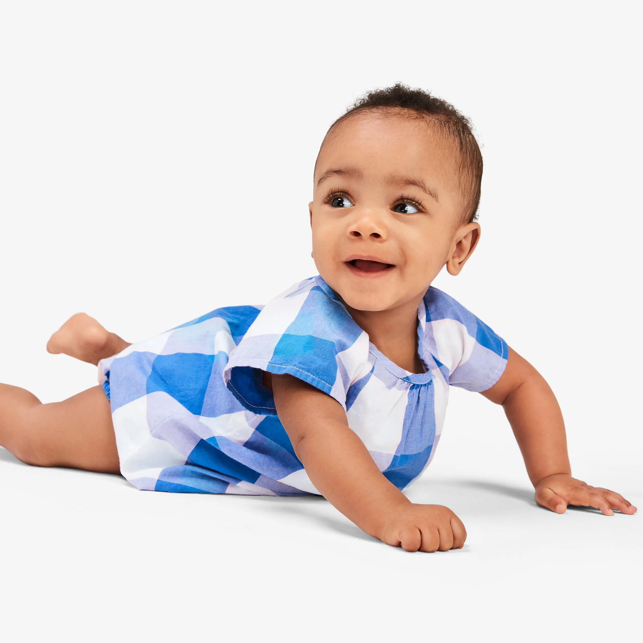 Clearance baby dress & bloomer set in gingham