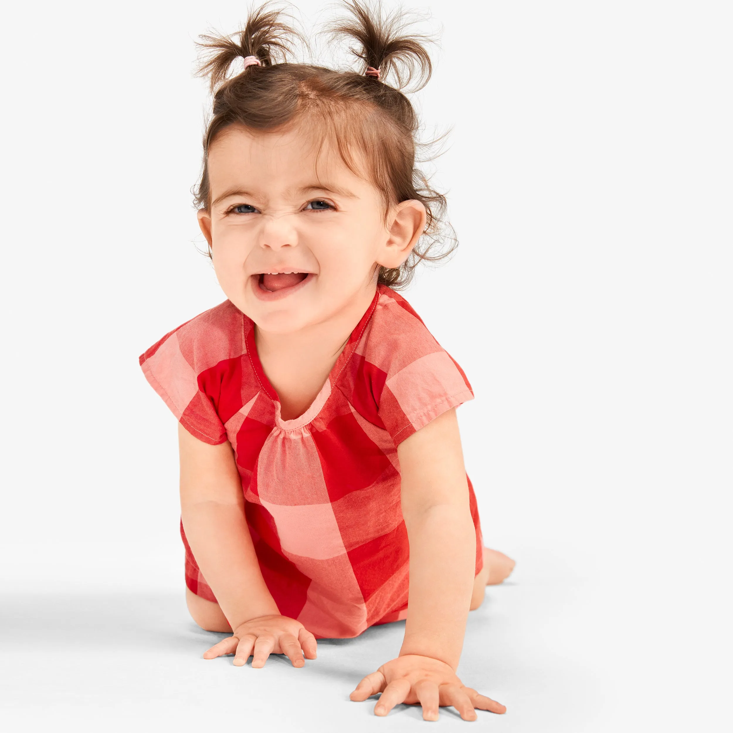 Clearance baby dress & bloomer set in gingham