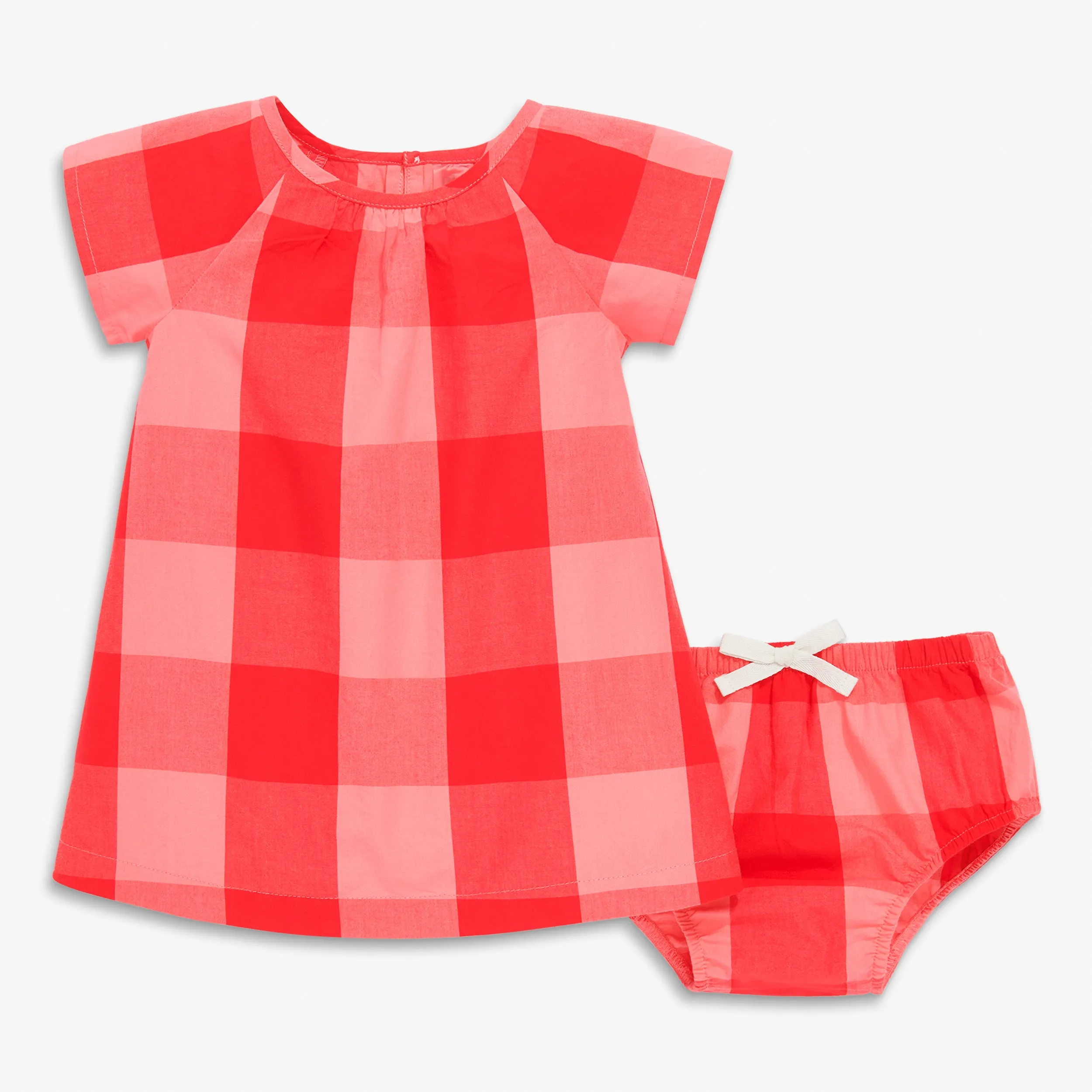 Clearance baby dress & bloomer set in gingham