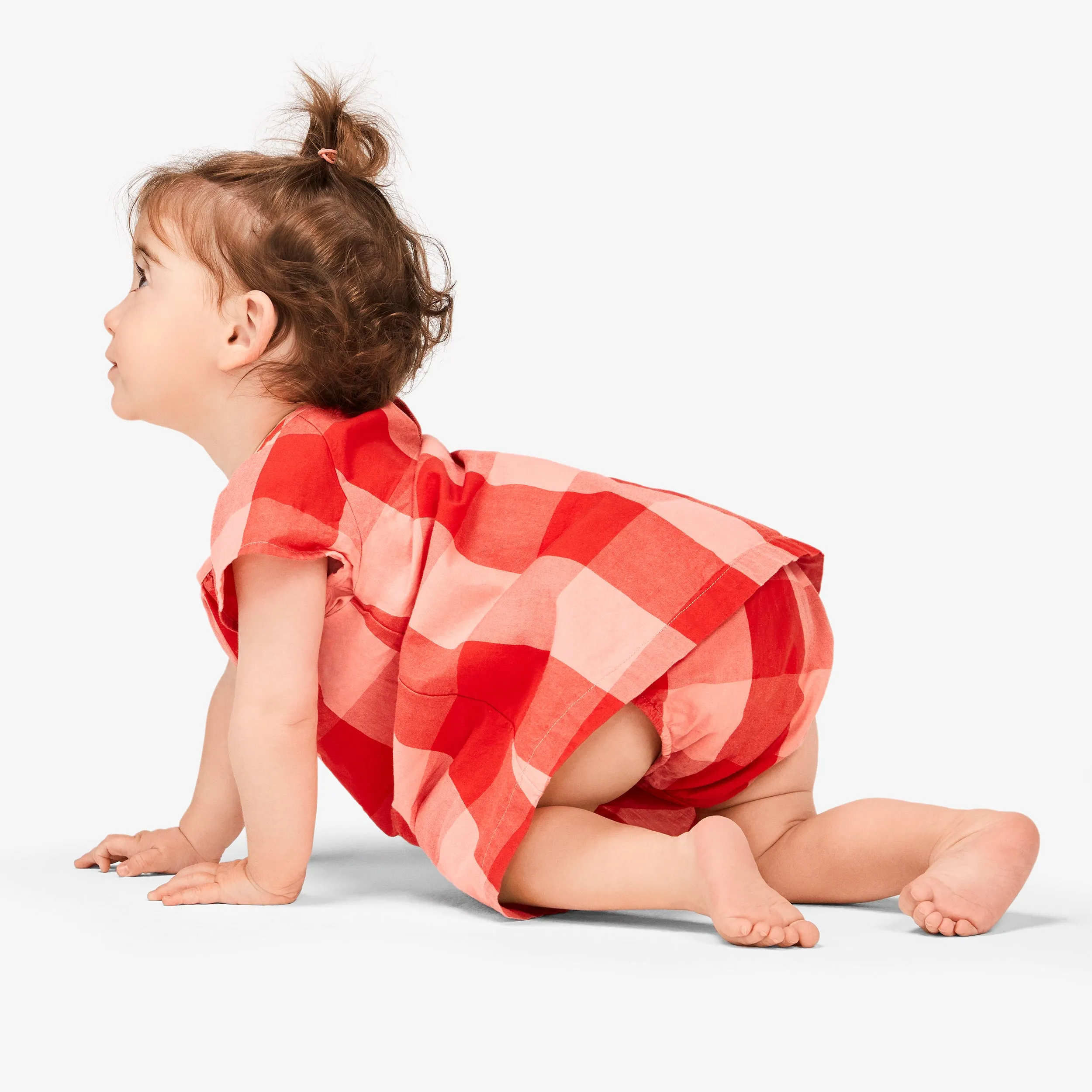 Clearance baby dress & bloomer set in gingham