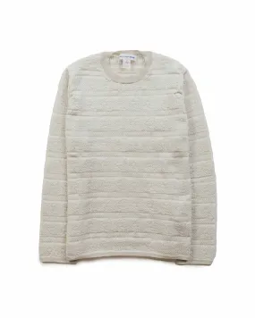 Comme des Garçons SHIRT Jacquard Knit Sweater Silver Grey