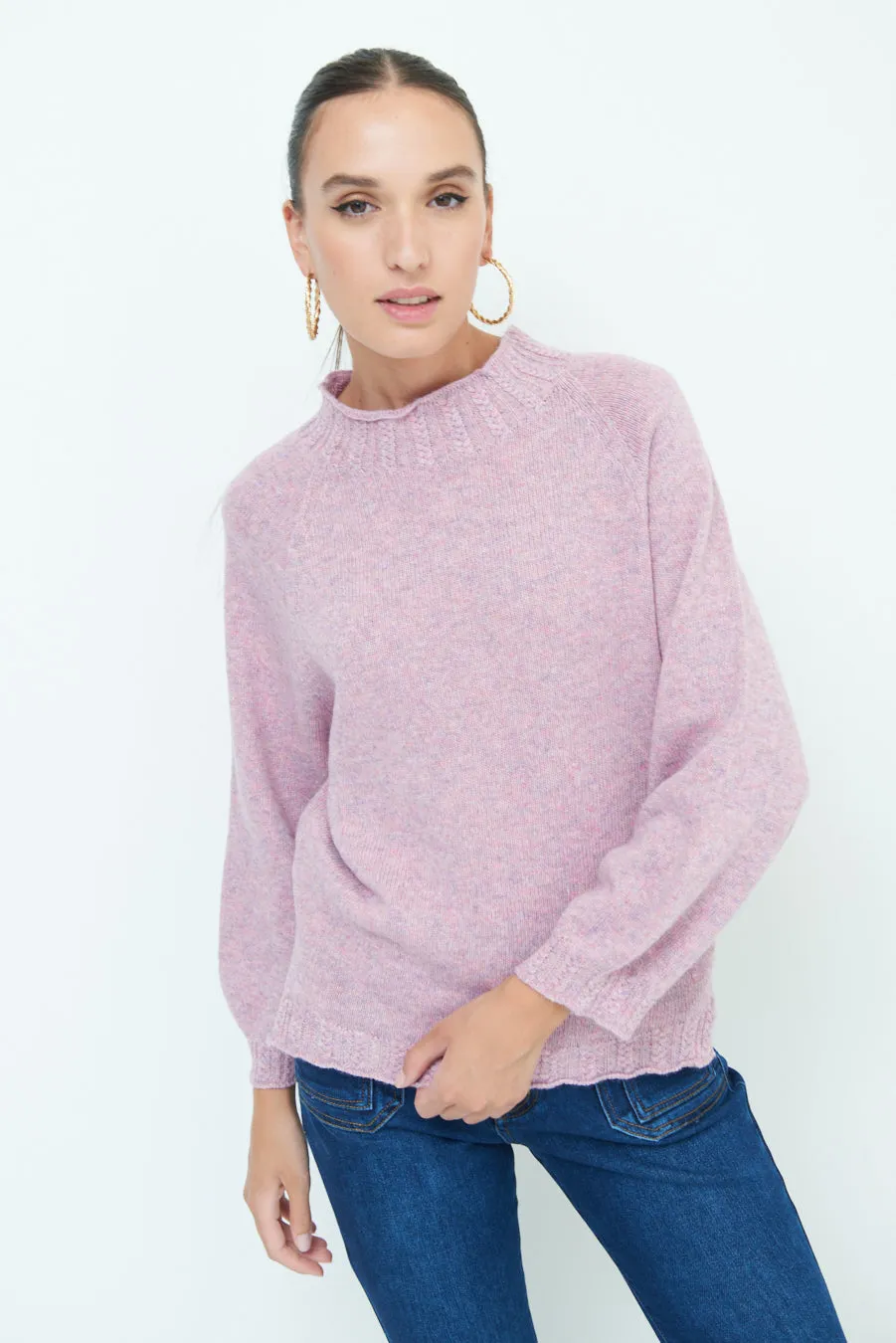 Cozy balloon sleeve sweater wholesale