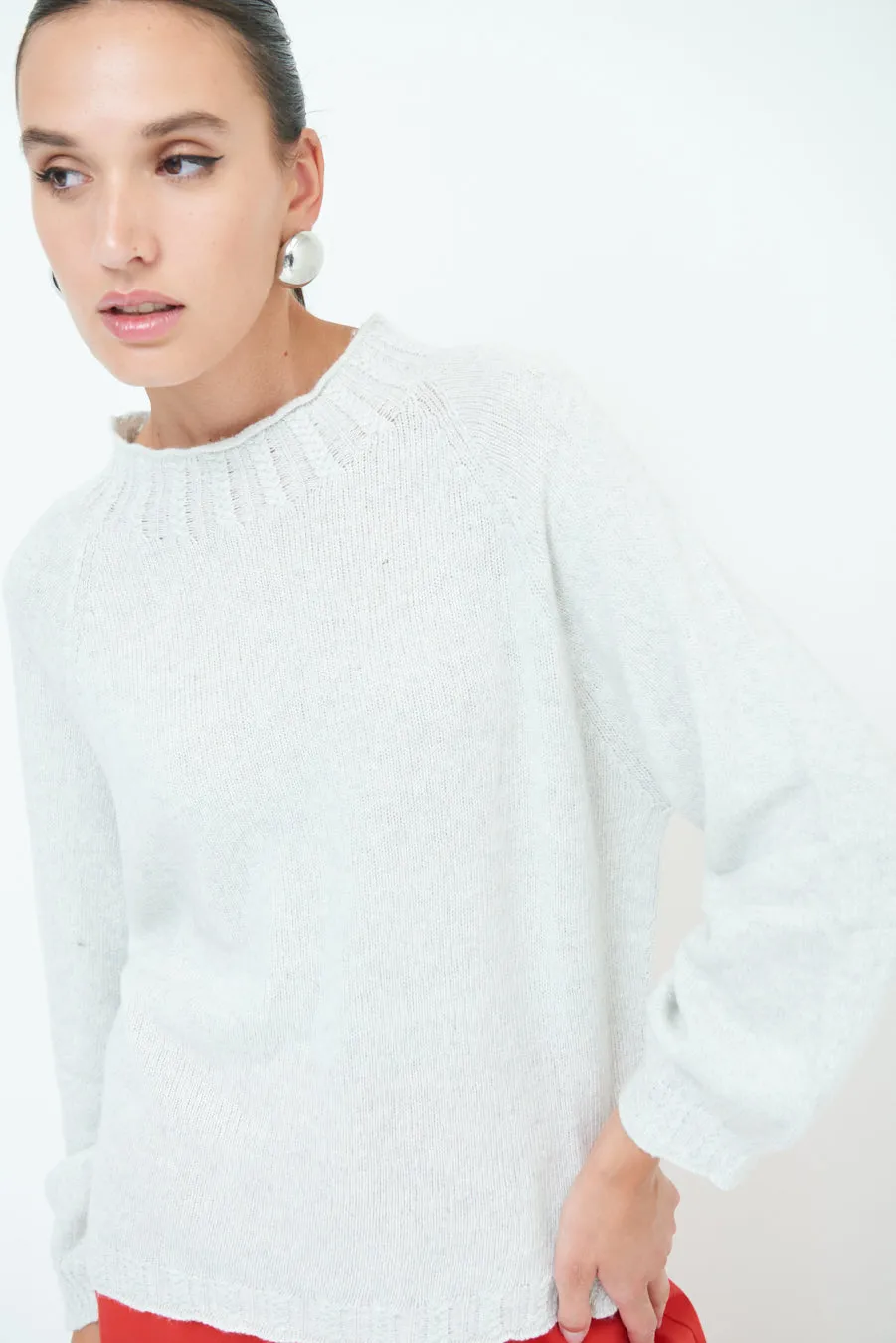 Cozy balloon sleeve sweater wholesale