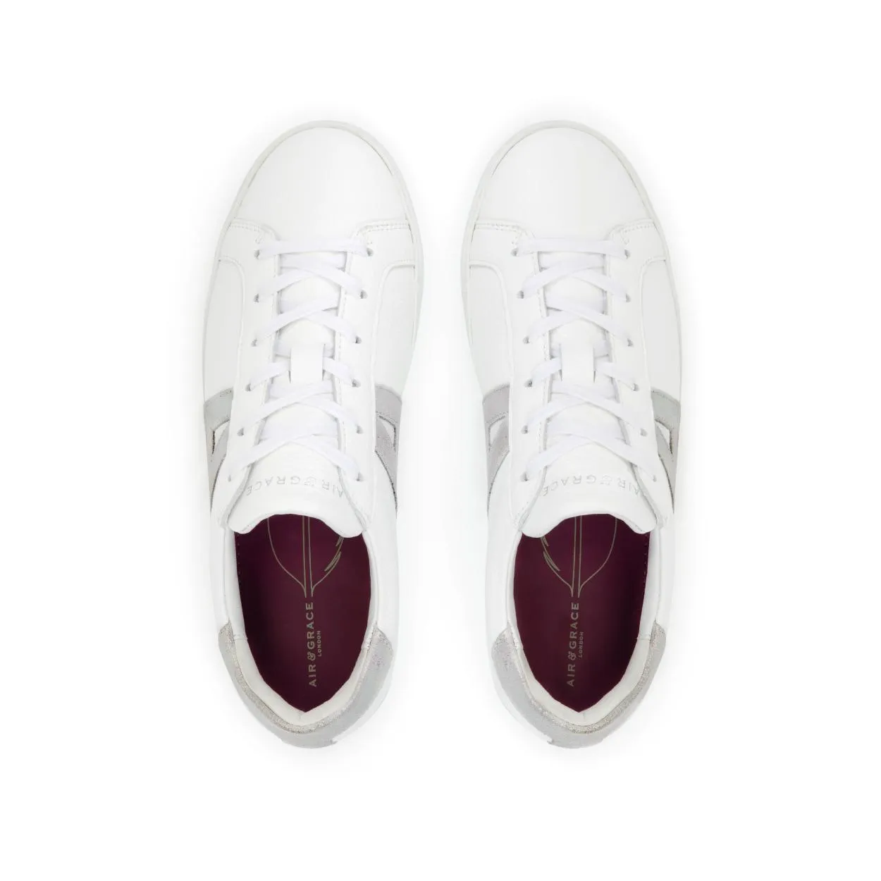 Cru Signature: White & Pearl Trainers