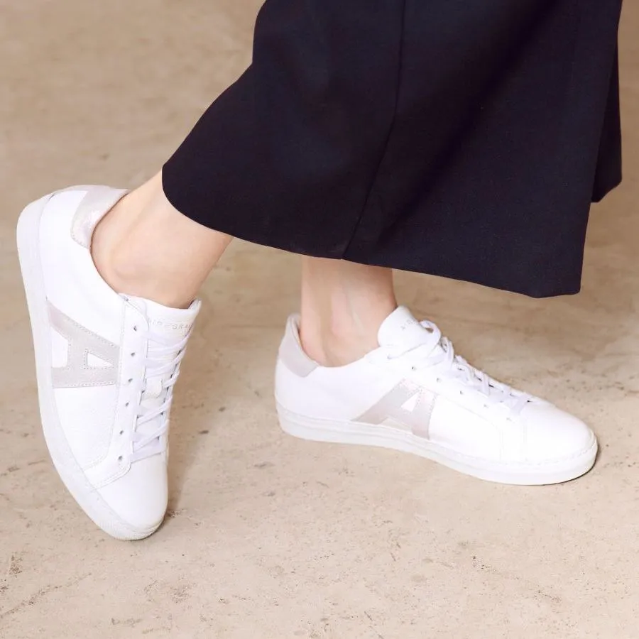 Cru Signature: White & Pearl Trainers