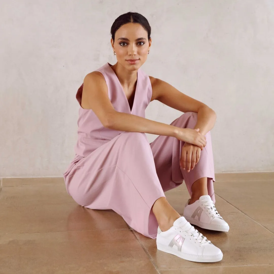 Cru Signature: White & Pearl Trainers