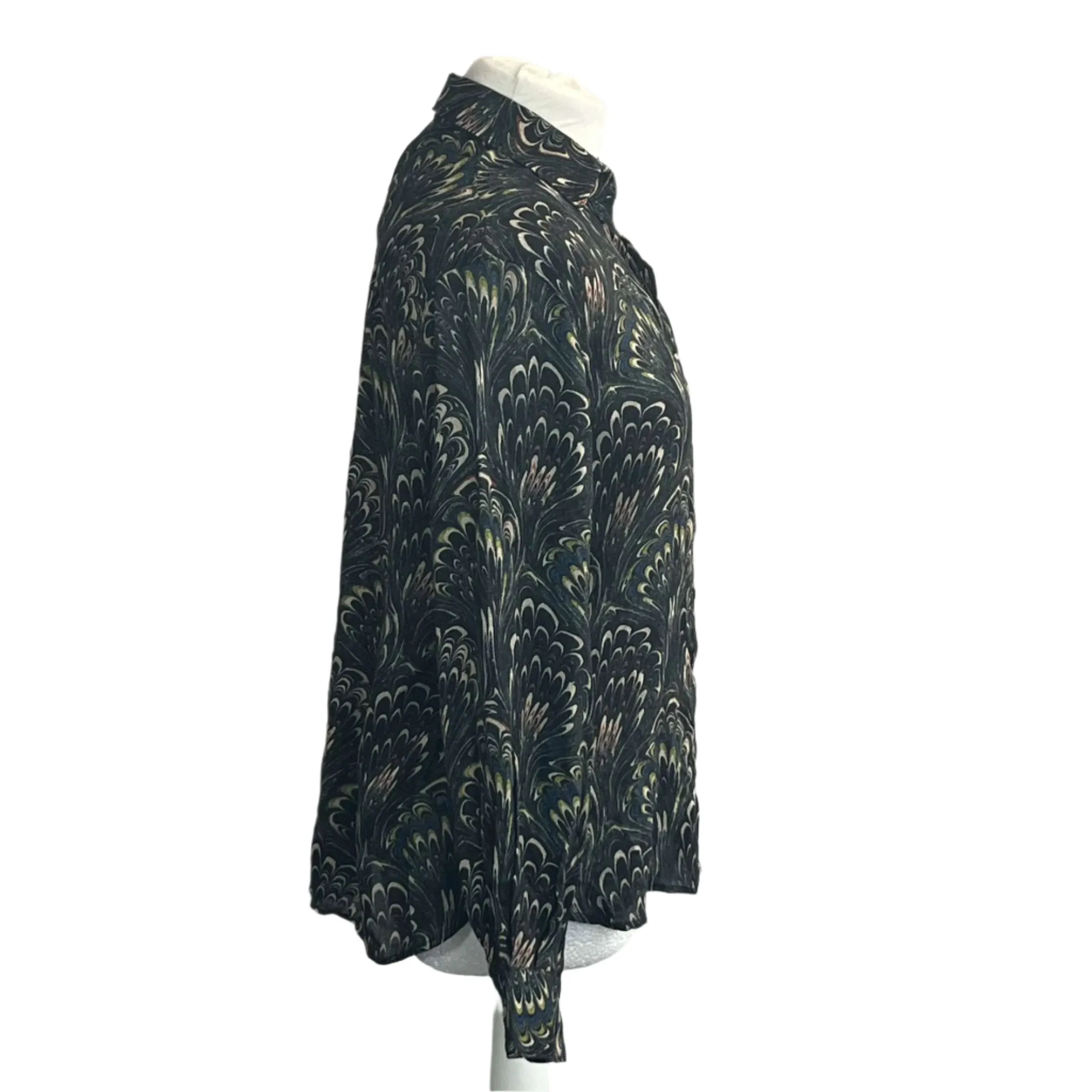 Diega Marbled Earth Tone Shirt L