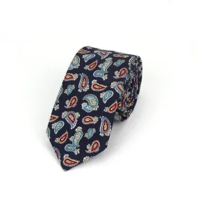 Elegant Paisley Cotton Tie