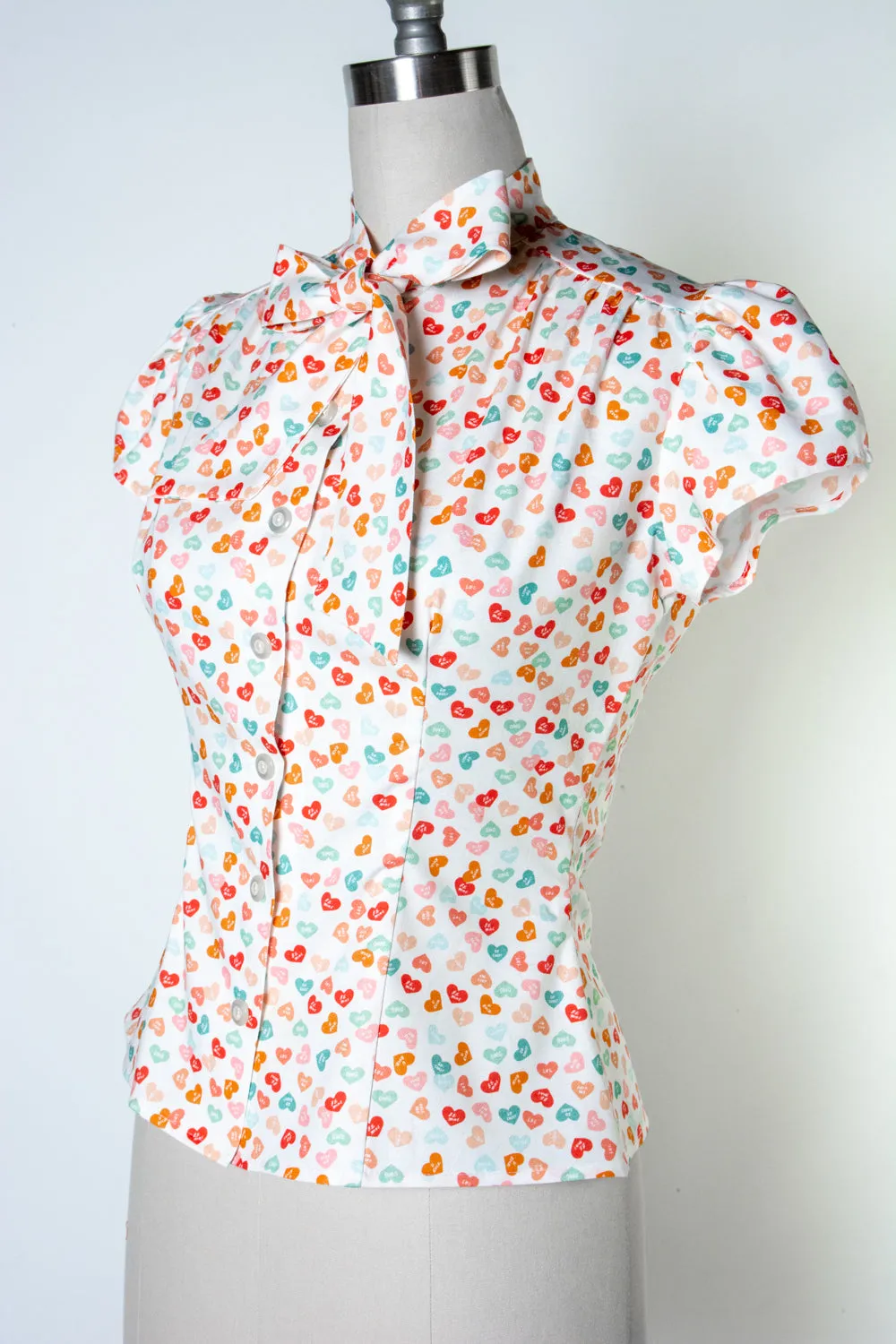 Estelle Blouse - Conversation Hearts
