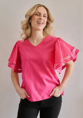 Flutter Sleeve Top