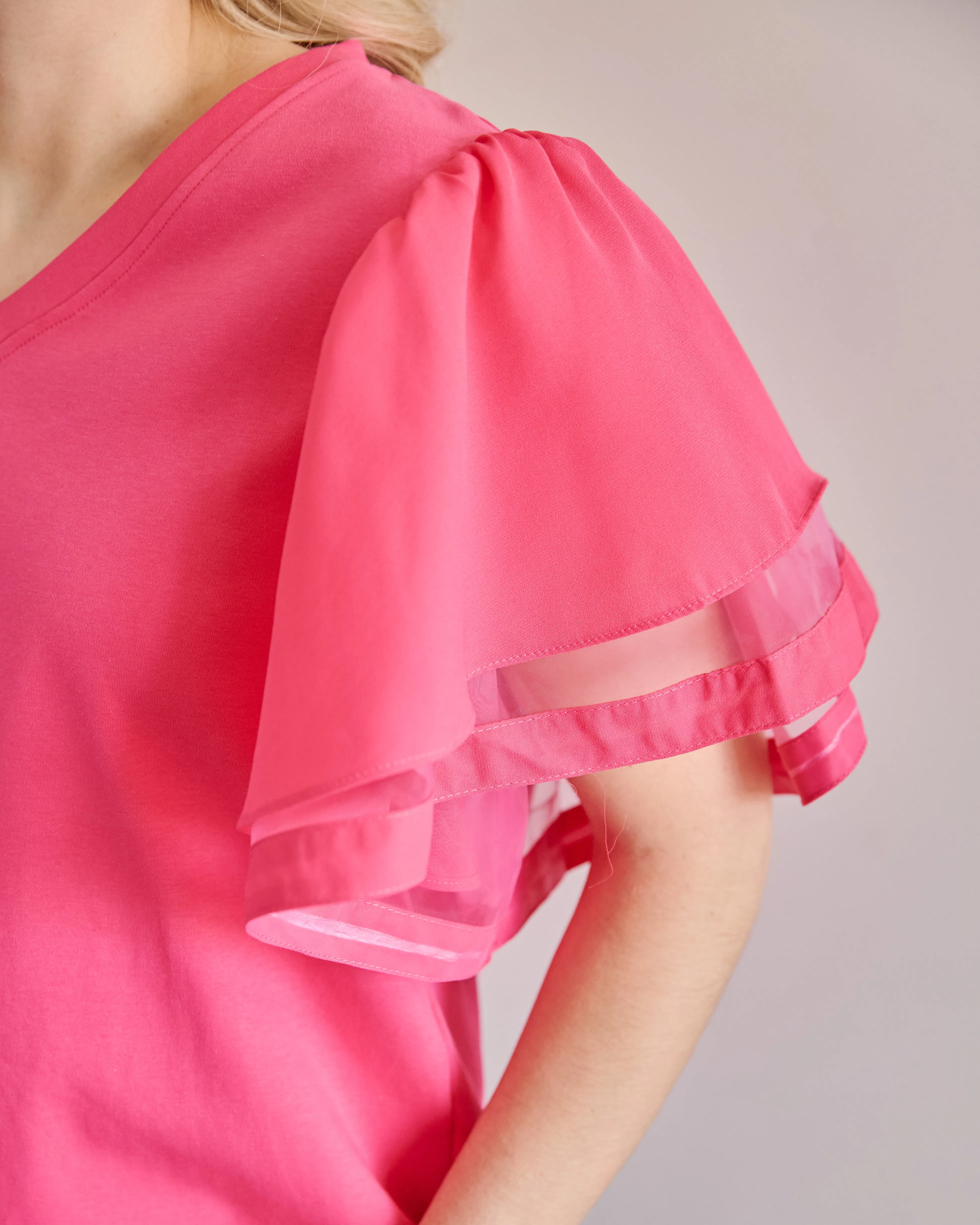 Flutter Sleeve Top
