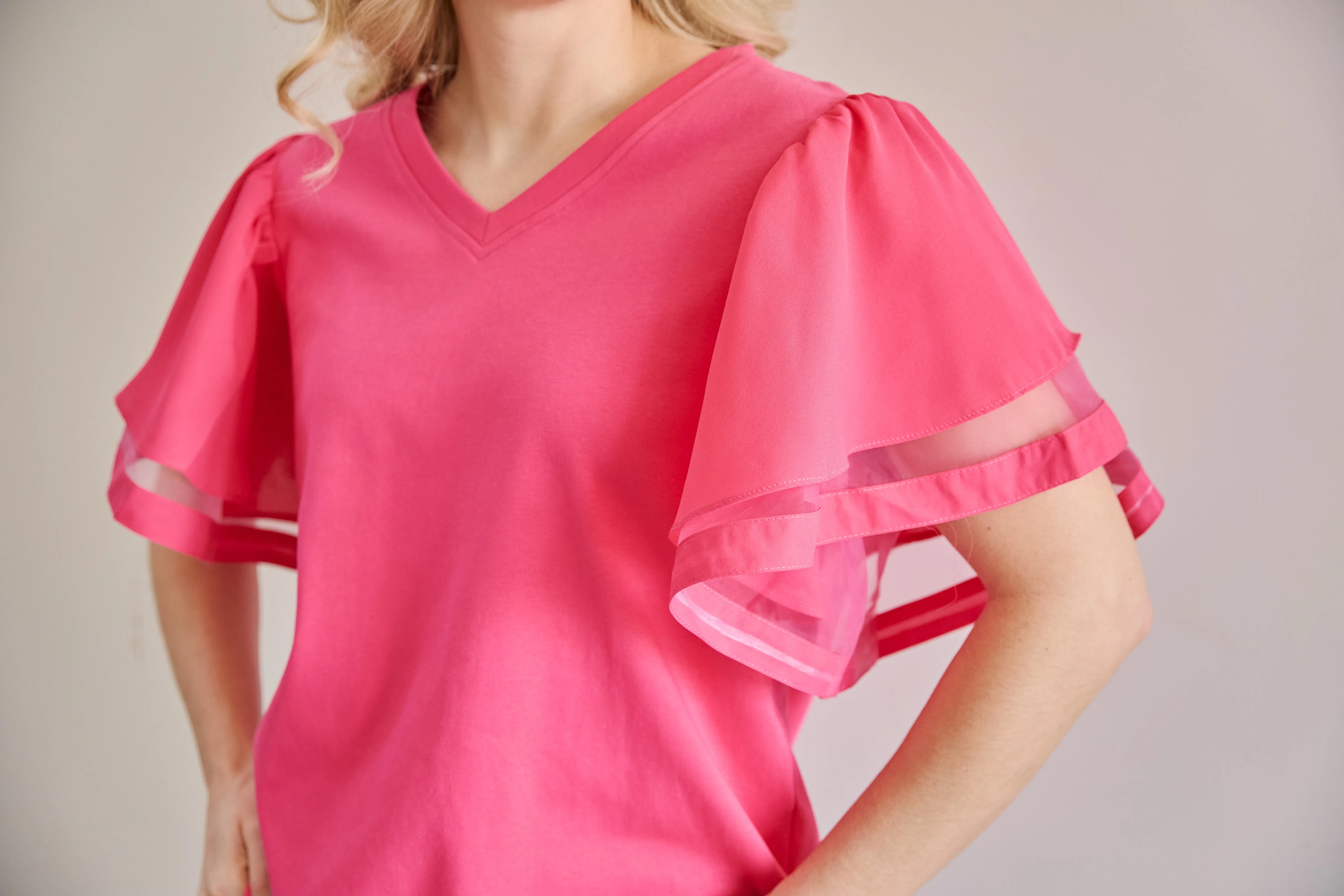 Flutter Sleeve Top