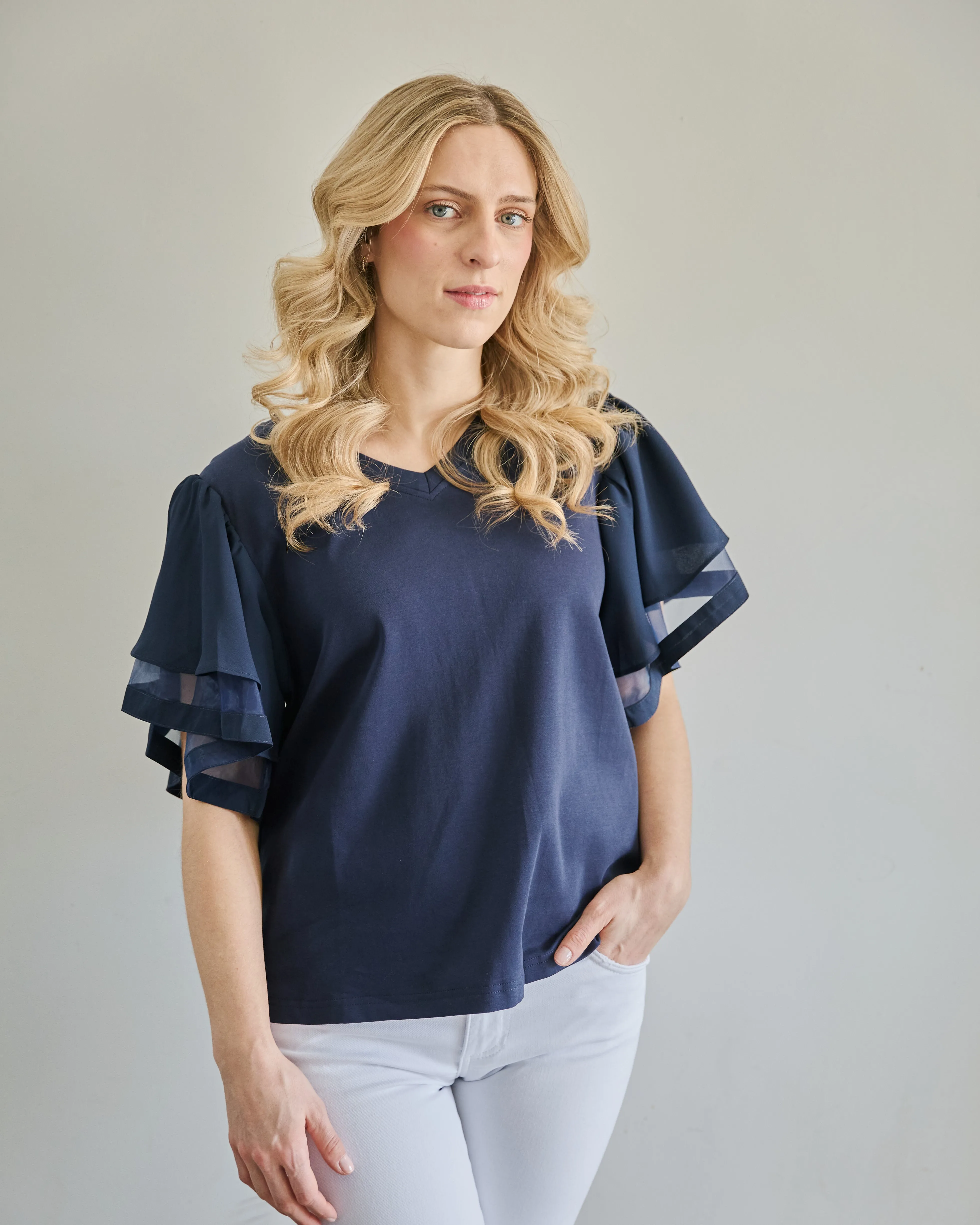 Flutter Sleeve Top