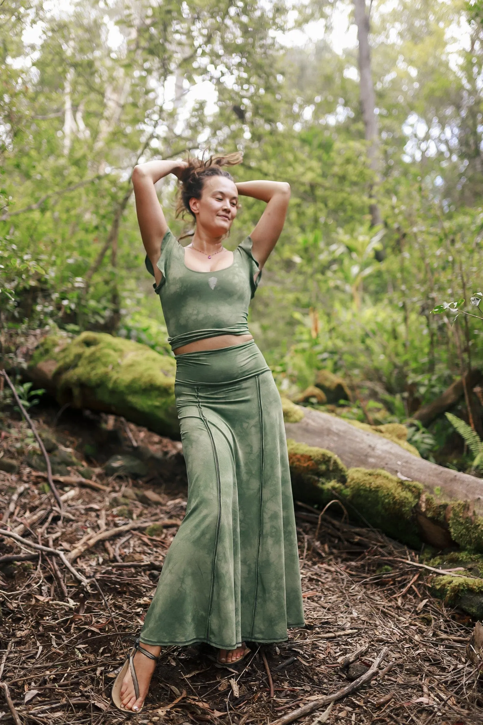 Forest Visionary Flutter Top