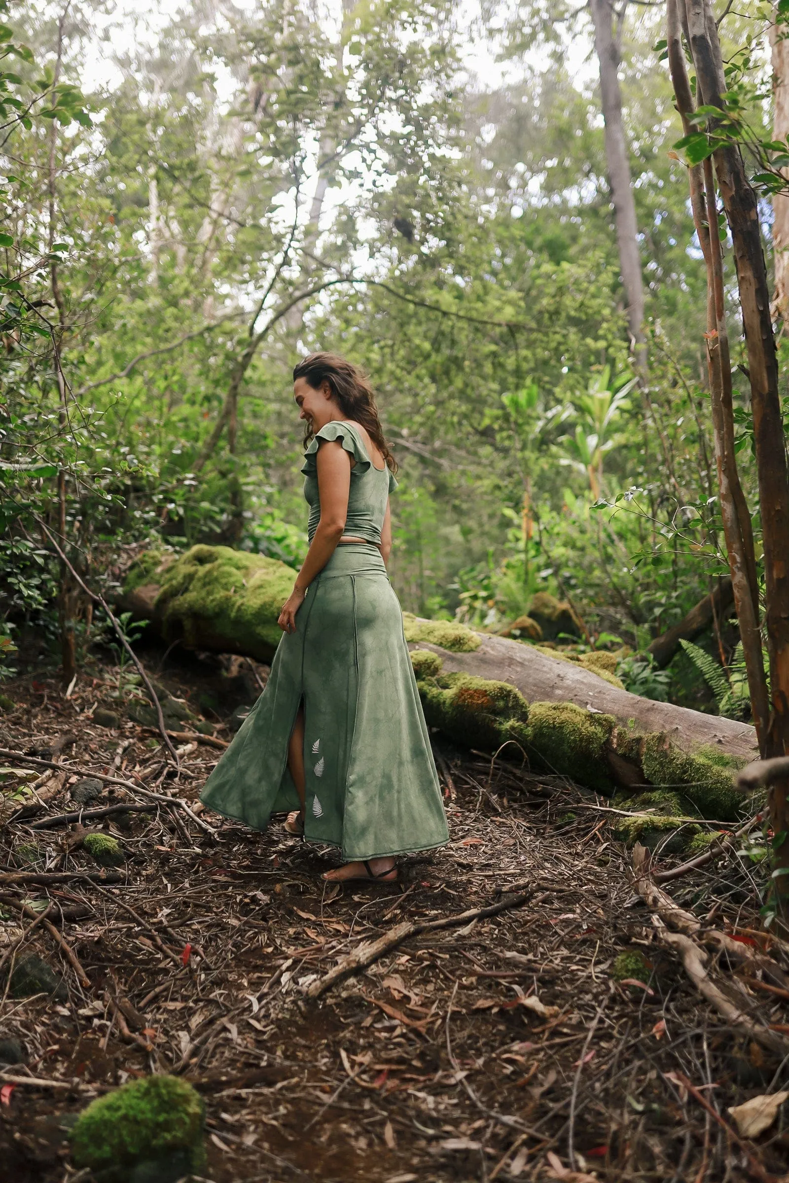 Forest Visionary Flutter Top