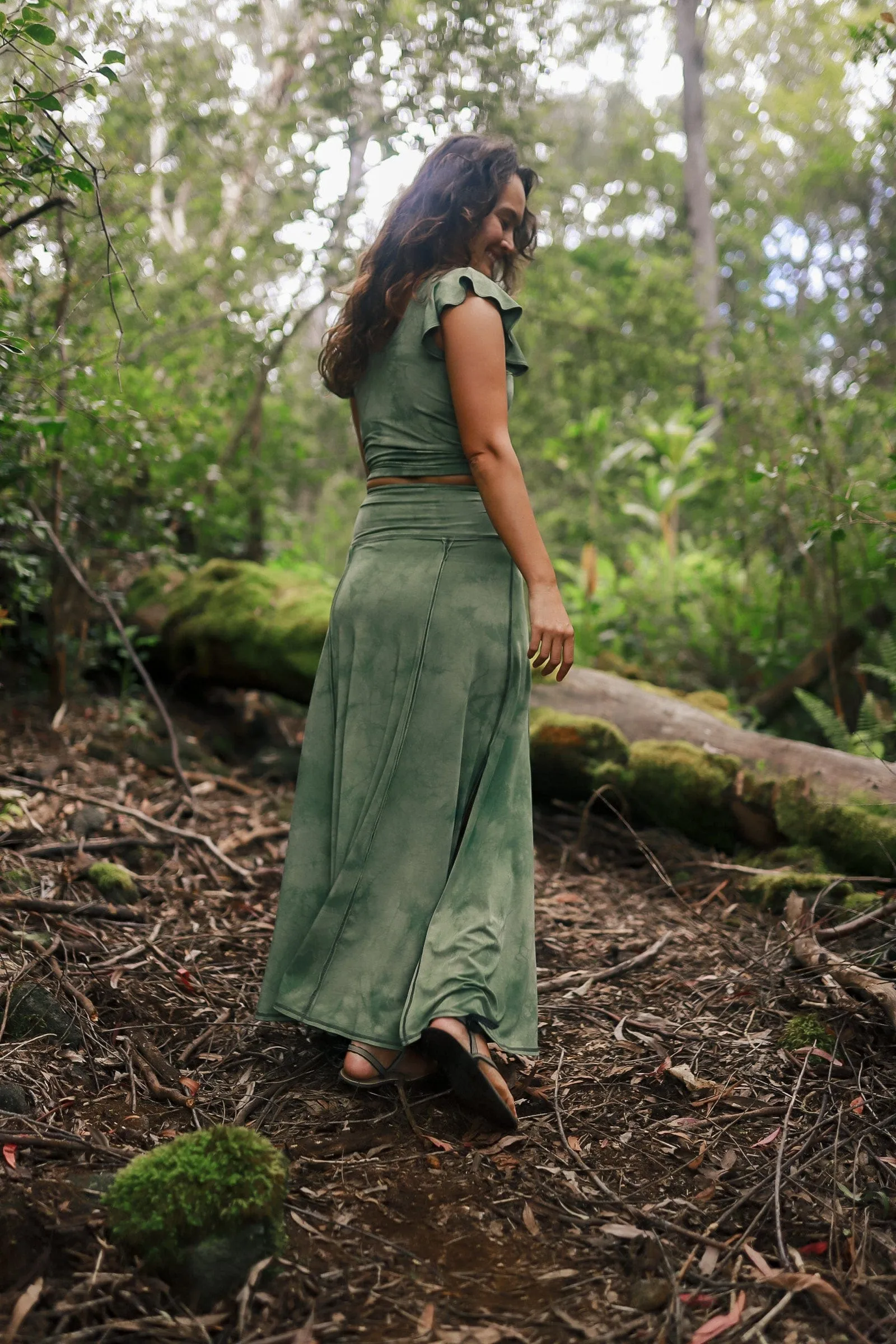 Forest Visionary Flutter Top